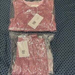 High rise sequin shorts and shirt set-  the Noli shop